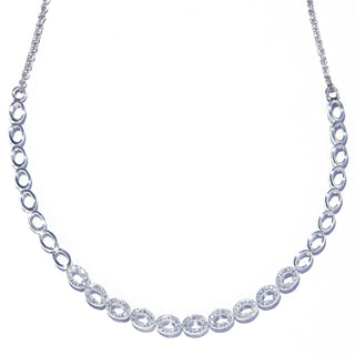 glister oval necklace