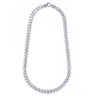 herringbone M necklace