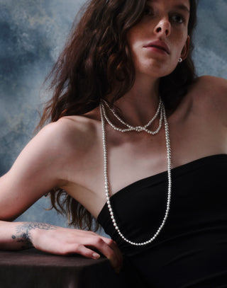 bowling tribe mix long necklace