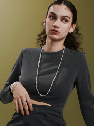 bowling tribe mix long necklace