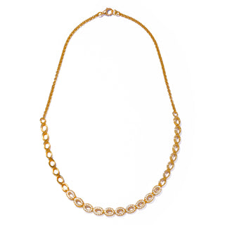 glister oval necklace