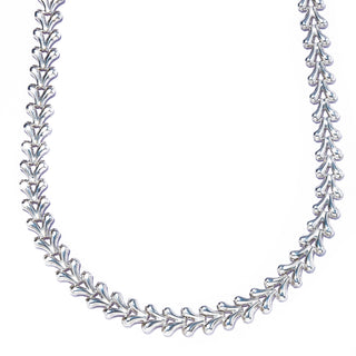 herringbone M necklace