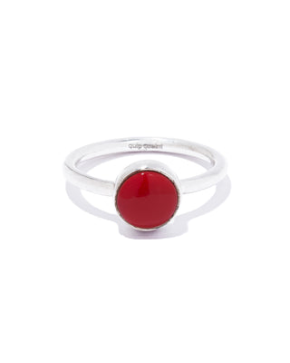 orbit ring (red onyx)