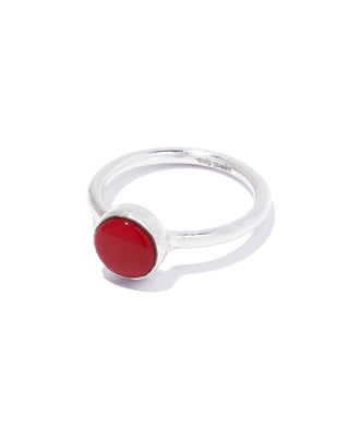 orbit ring (red onyx)