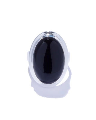 oval nebula ring (onyx)