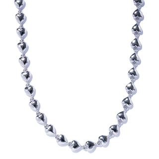whisper heart long necklace