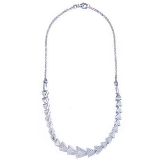 glister triangle necklace