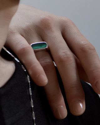 palette malachite ring