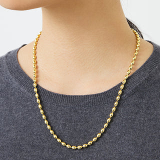 grain chain long necklace