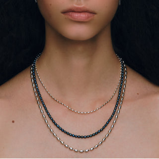 grain chain long necklace