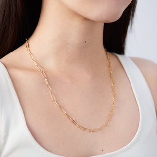 rectangle chain necklace