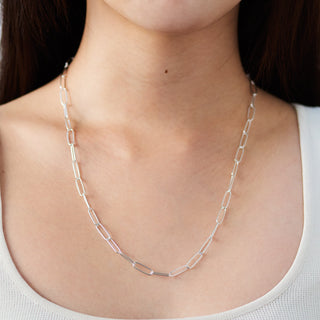 rectangle chain necklace