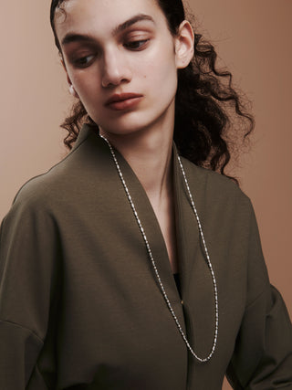 bowling tube long necklace
