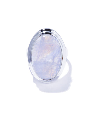 oval nebula ring (moonstone)